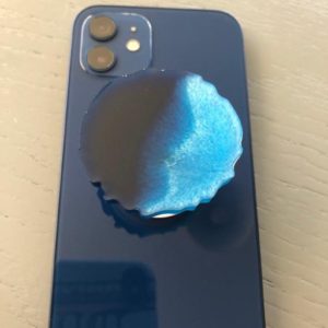 Resin Black & Blue Phone Grip
